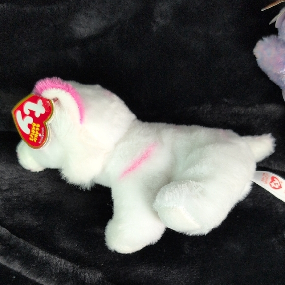 Ty Stuffed Animals - White and Purple Cats - Picture 4 of 12